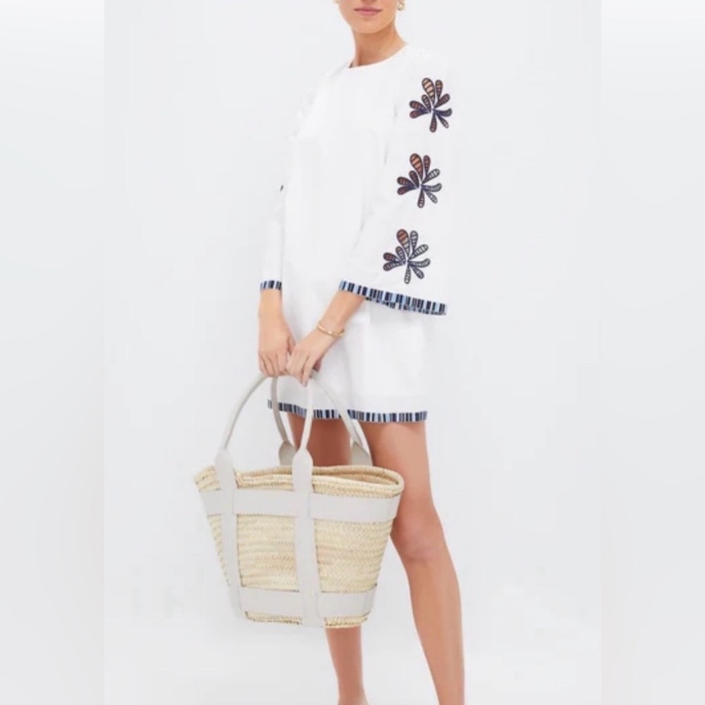 Hyacinth House Atlantic Blue and White Mini Dress